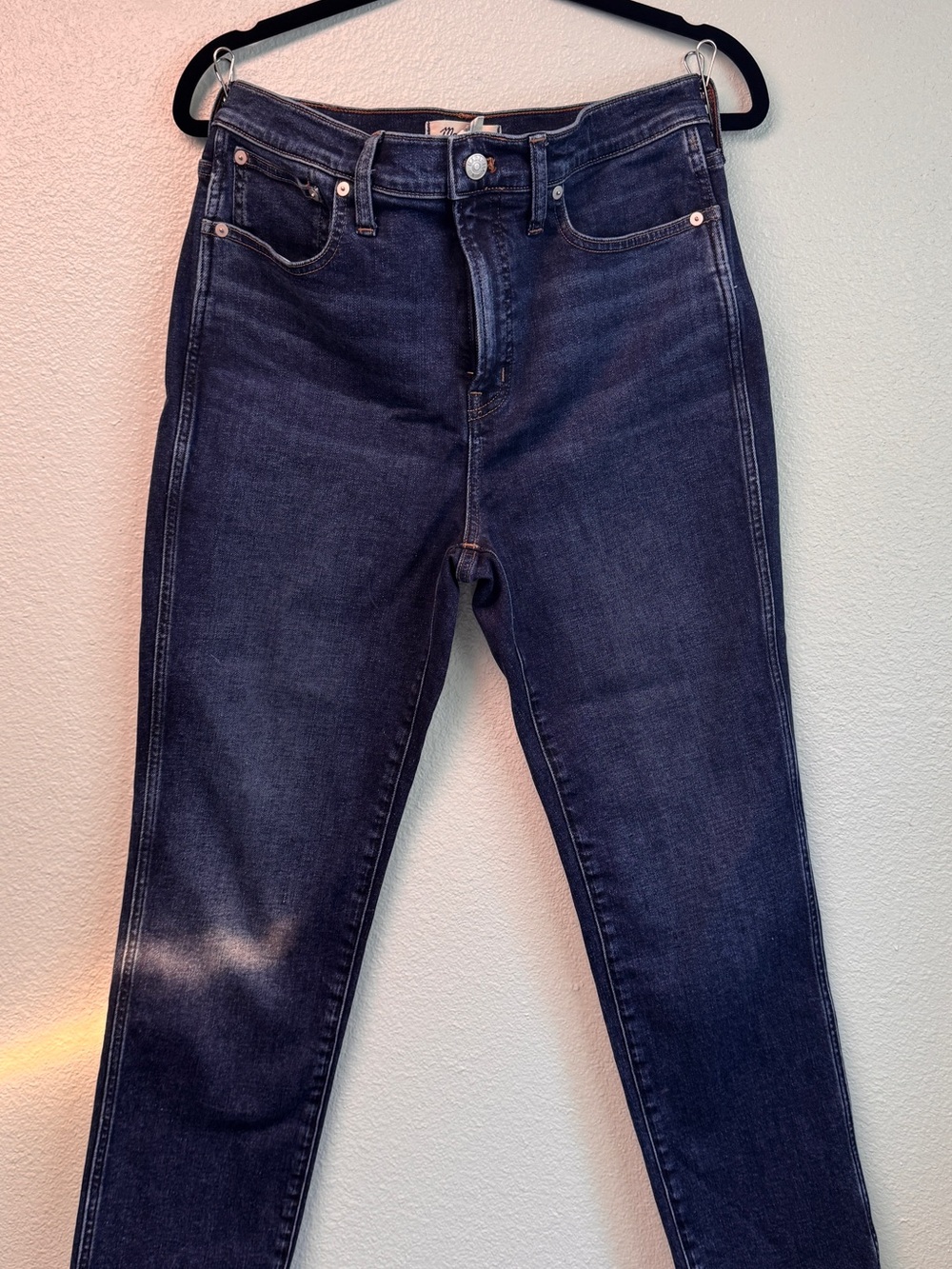 Madewell Dark Indigo High-Rise Skinny Jeans